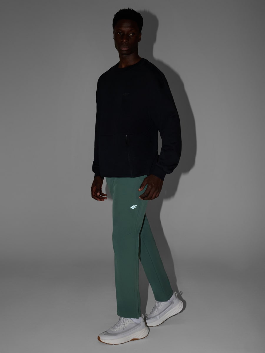 pārgājiena bikses trousers fnk dark green 4f waw25tftrm0990 40s 5