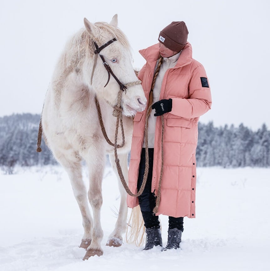 Halti Penger W puffer coat, Rose Dawn