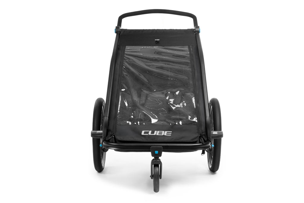 cube cube kids trailer double cmpt black