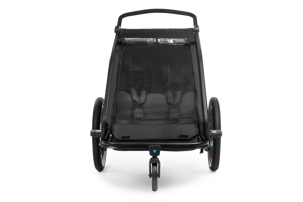 cube cube kids trailer double cmpt black