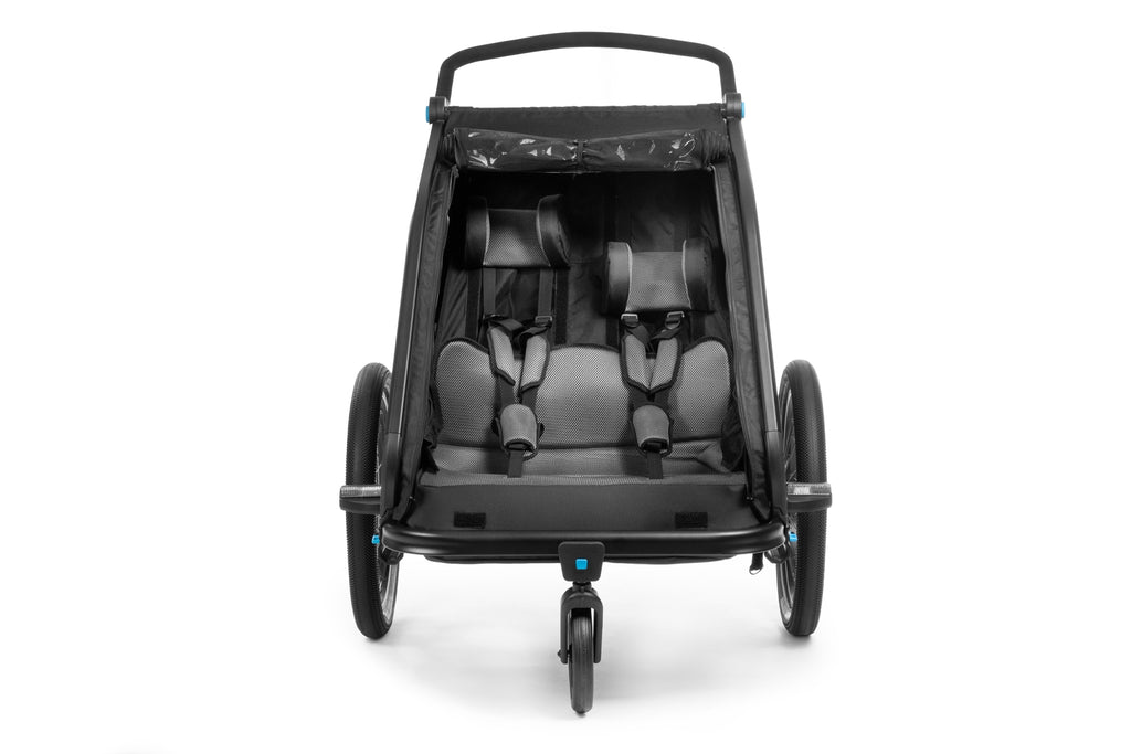 cube cube kids trailer double cmpt black