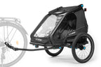 cube cube kids trailer double cmpt black