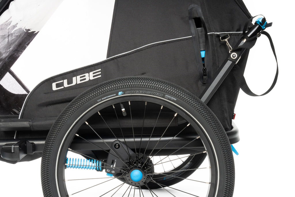 cube cube kids trailer double cmpt black