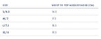 protest size chart womens gloves
