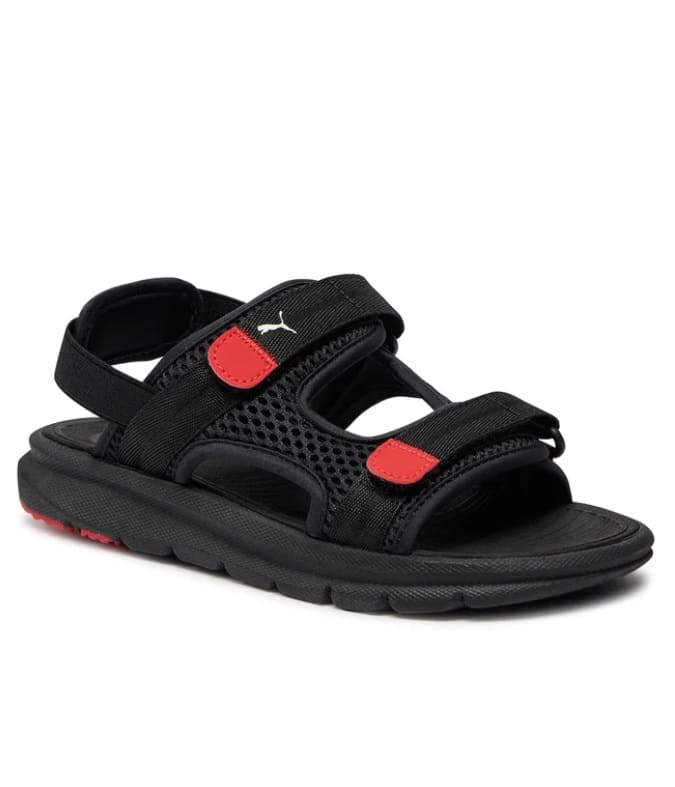puma evolve sandal jr puma black puma wh pu 390449 01