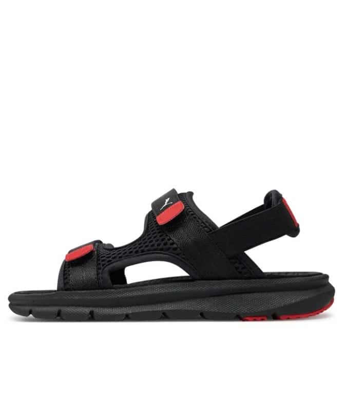 puma evolve sandal jr puma black puma wh pu 390449 01