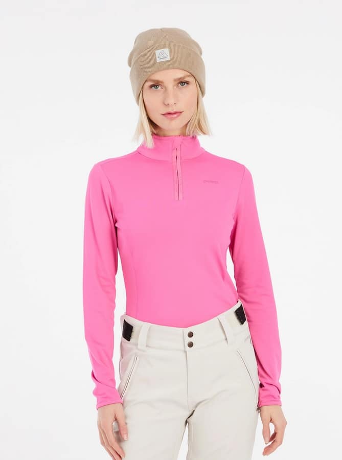Protest REFABRIZ 1/4 zip top, Foxy Pink