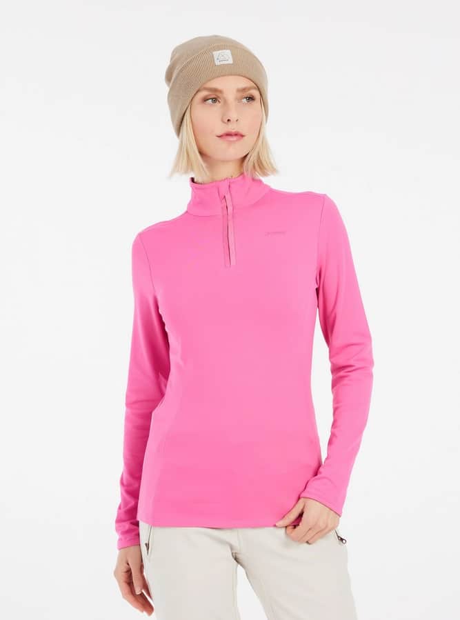 Protest REFABRIZ 1/4 zip top, Foxy Pink