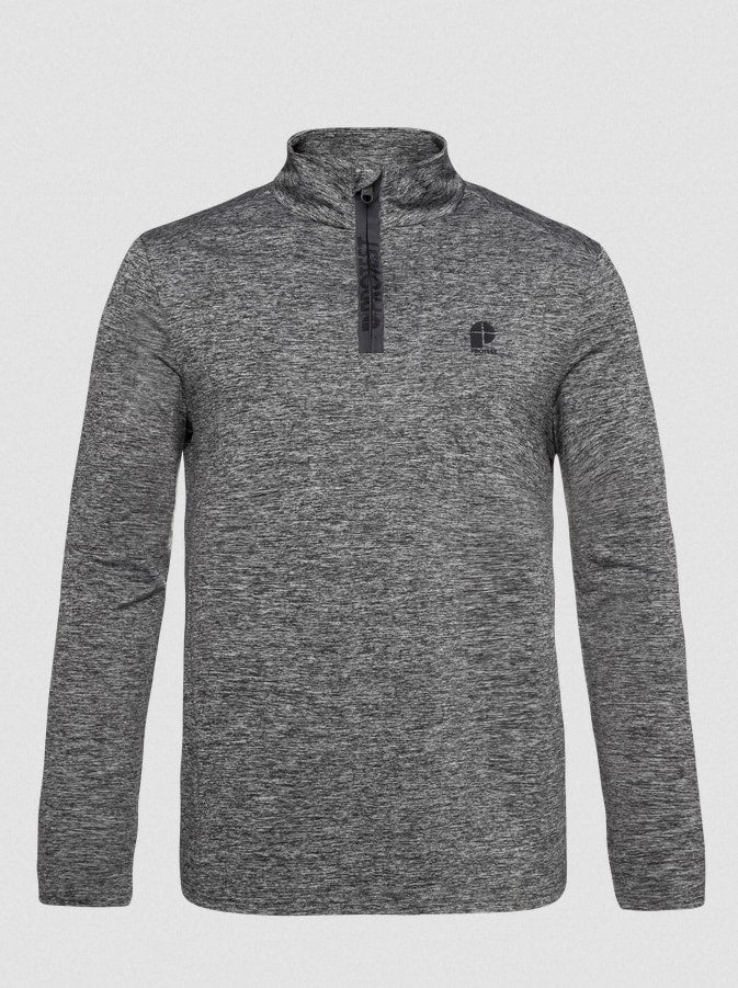 Protest REWILL 1/4 zip active top, Dark Grey Melee