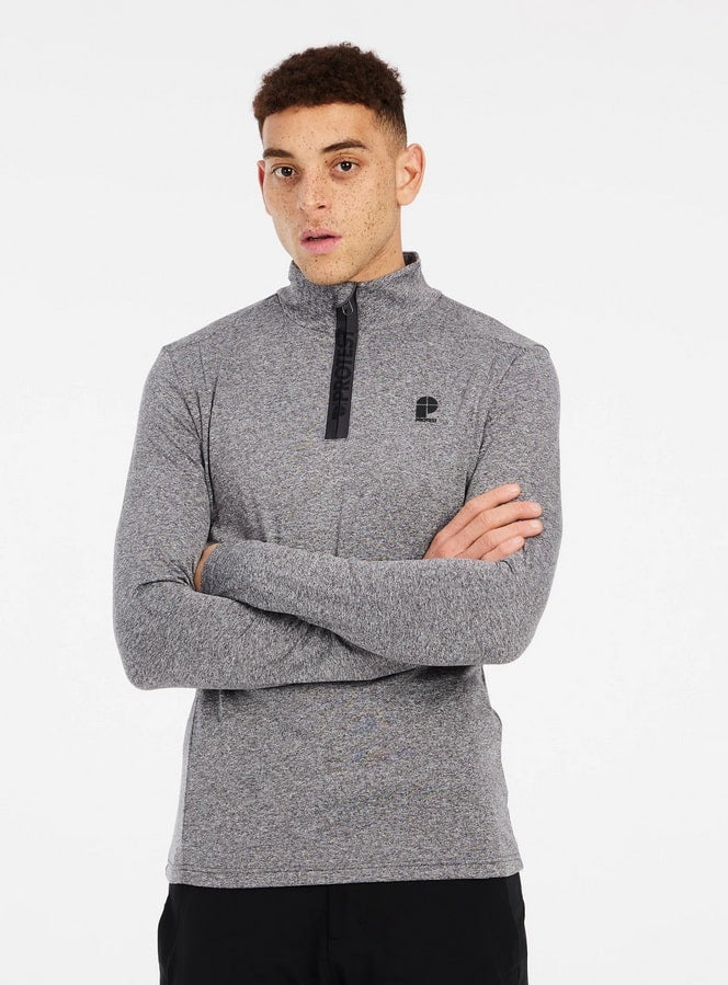 Protest REWILL 1/4 zip active top, Dark Grey Melee