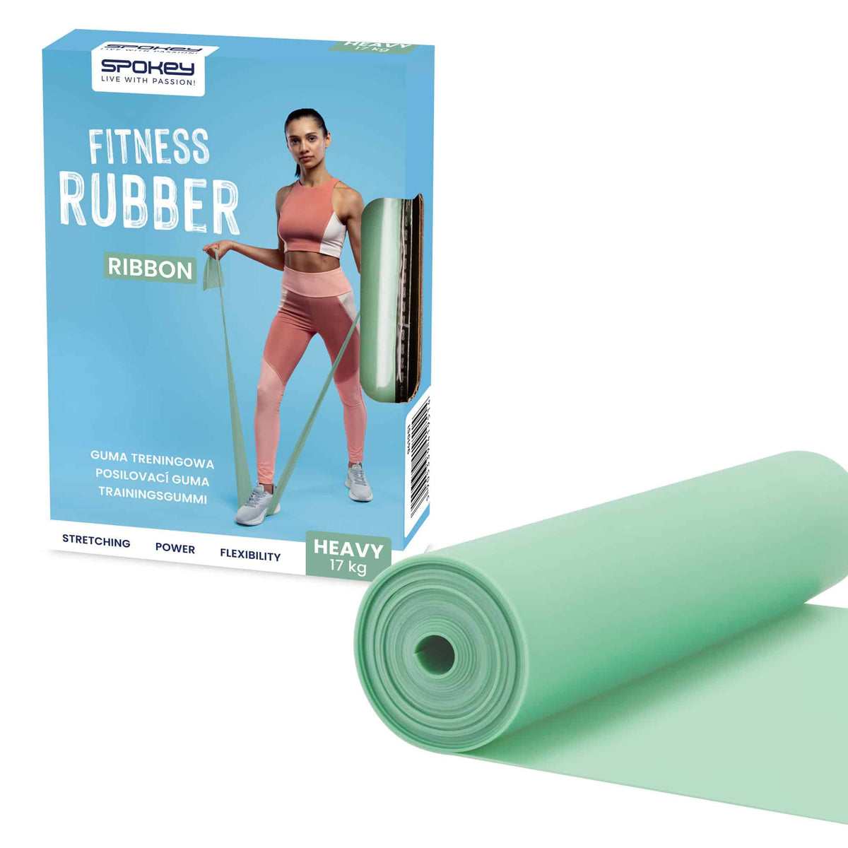 Spokey RIBBON fitnesa gumija heavy