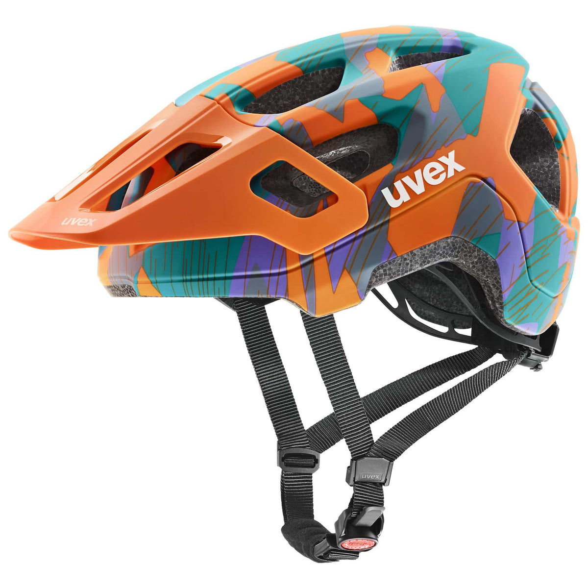 Uvex react jr. papaya camo matt 52-56