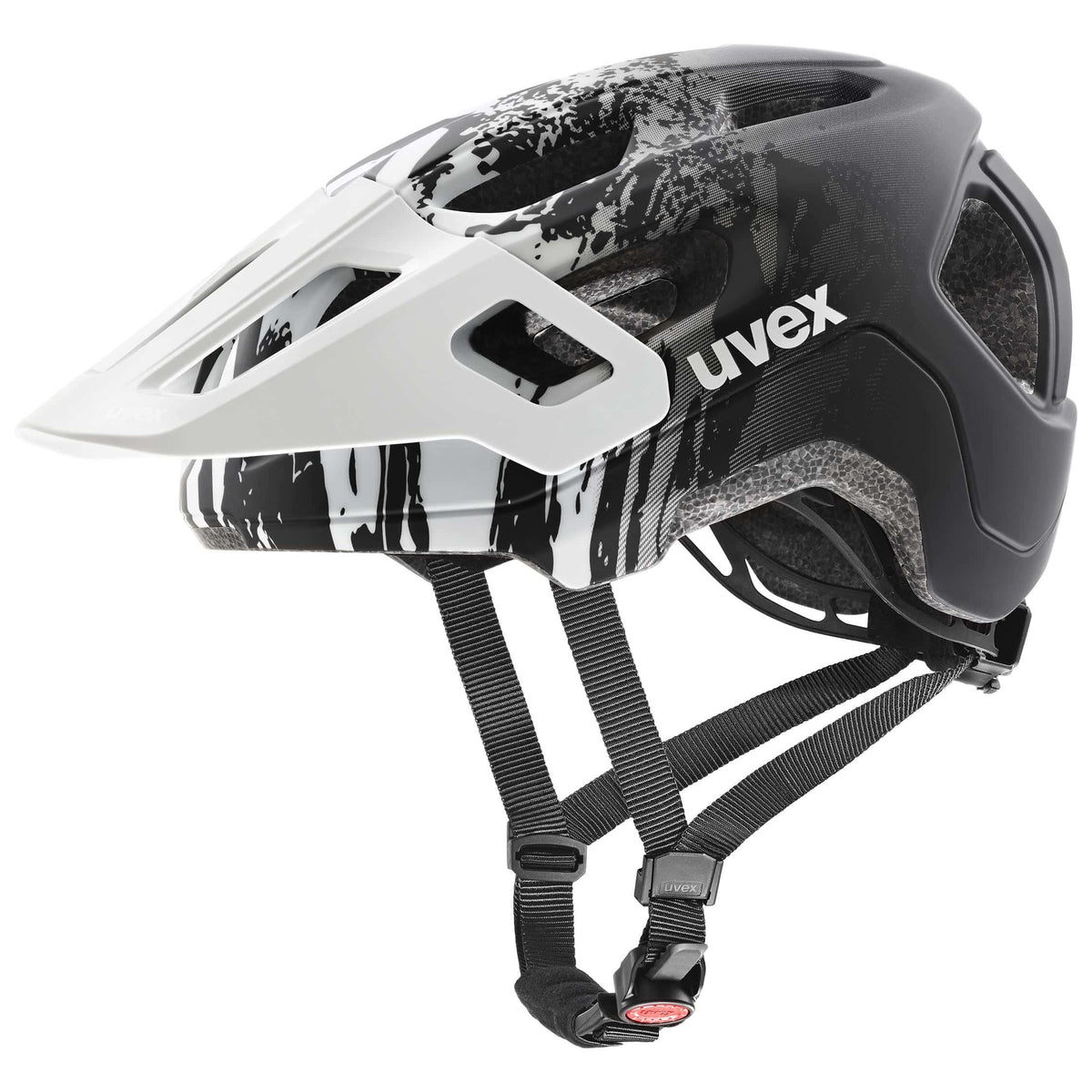Uvex react jr. white-black matt 52-56