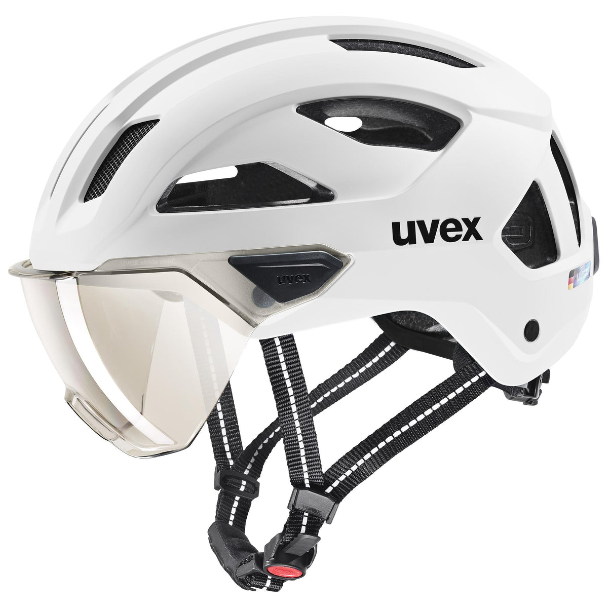Uvex stride visor white matt 53-56