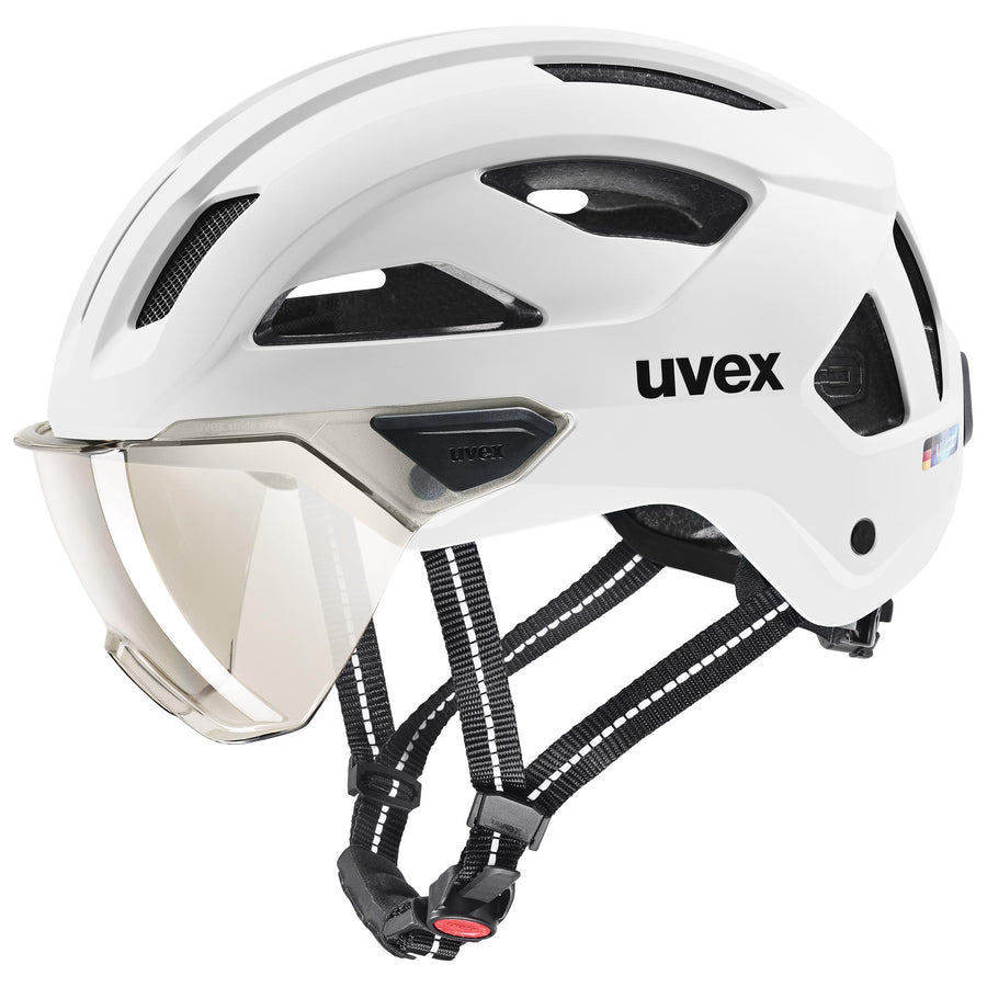 Uvex stride visor white matt 53-56