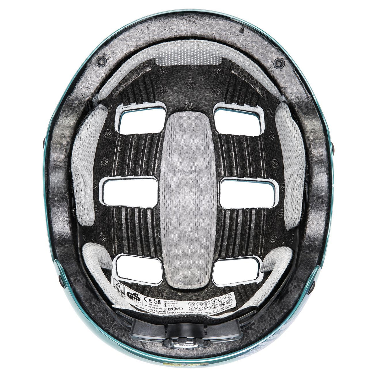uvex kid 3 teal-silver 51-55