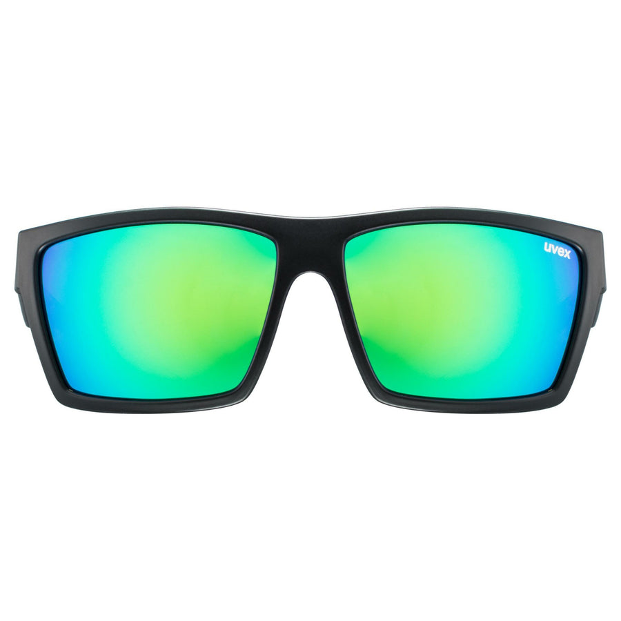 uvex LGL 29 black mat / mirror green