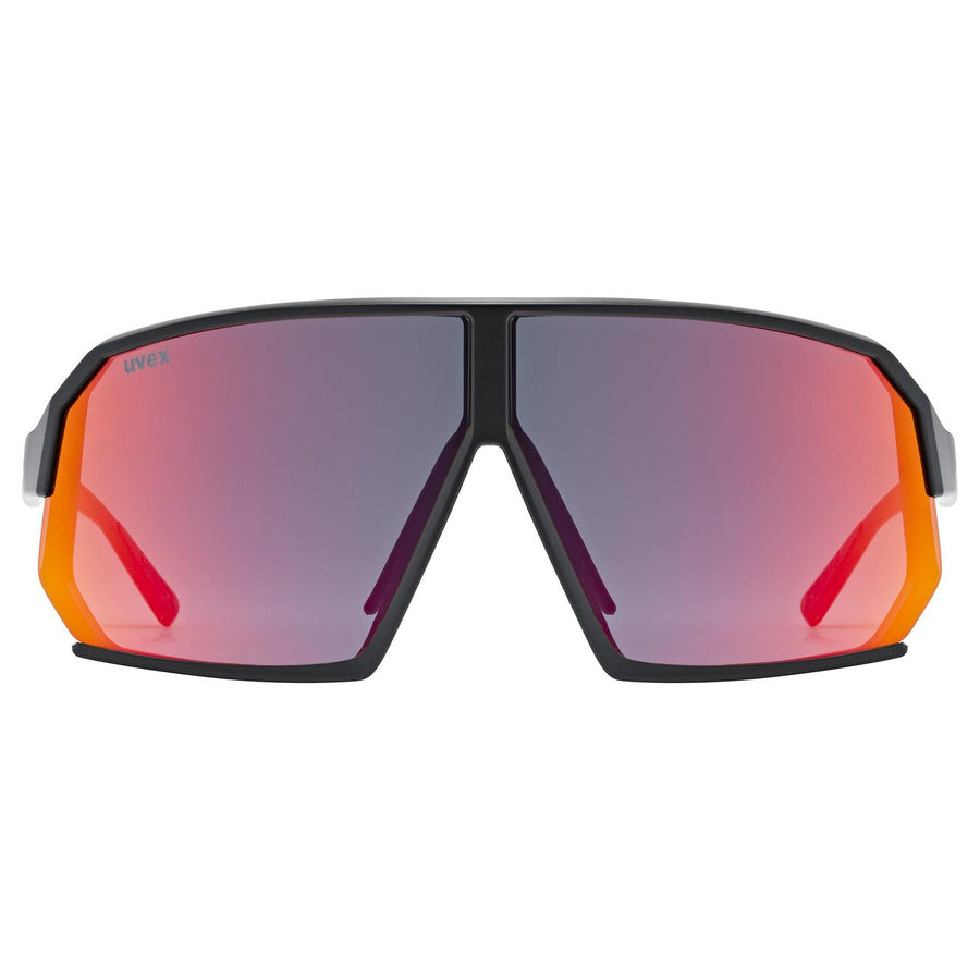 uvex sportstyle 237 black m./mir.red