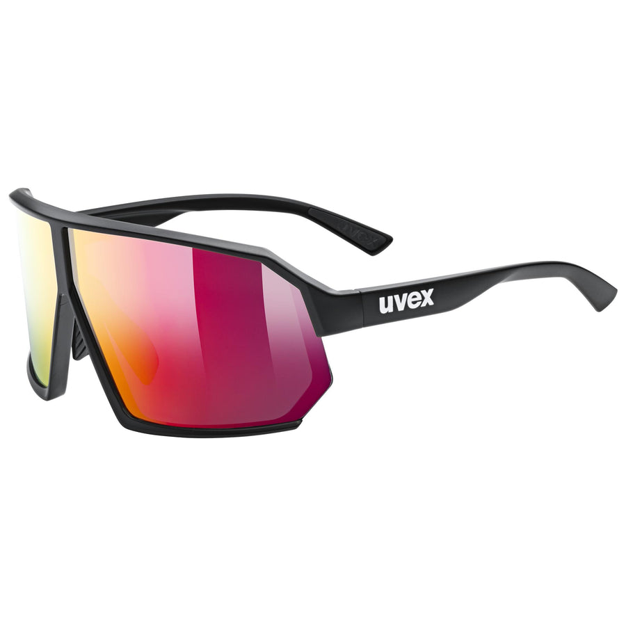 uvex sportstyle 237 black m./mir.red