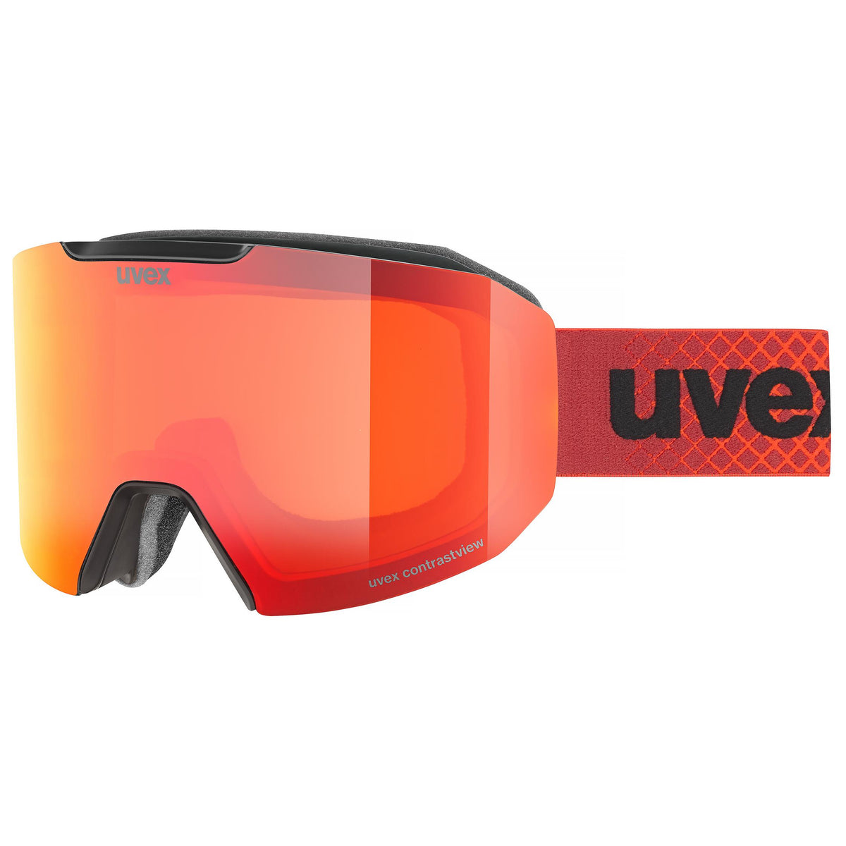 uvex evidnt ATTRACT blk dl/FM red-orange