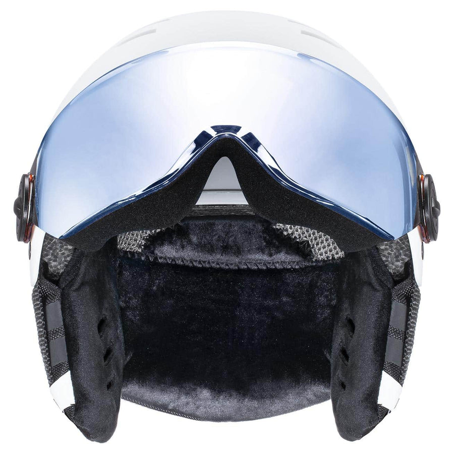 uvex rocket jr visor white-black