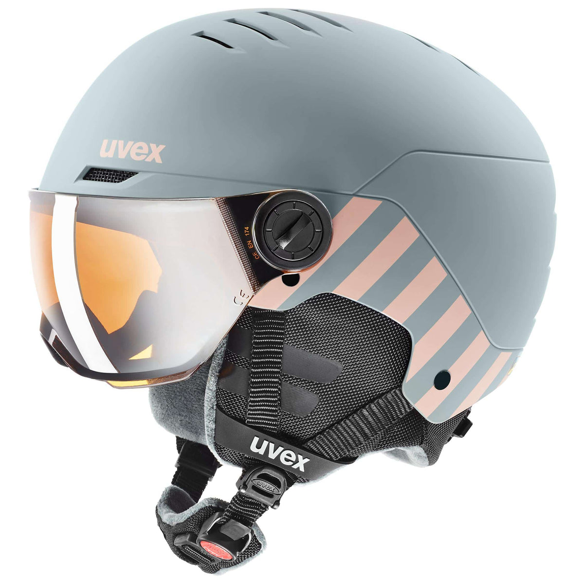 uvex rocket jr. vis rhino-blush