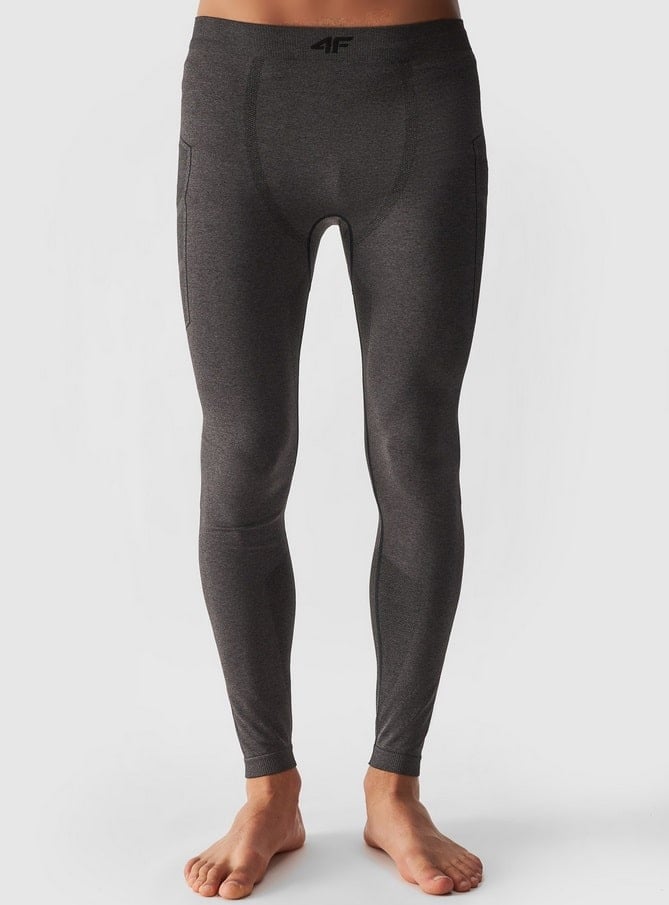 4F SEAMLESS UNDERWEAR, BLACK MELANGE