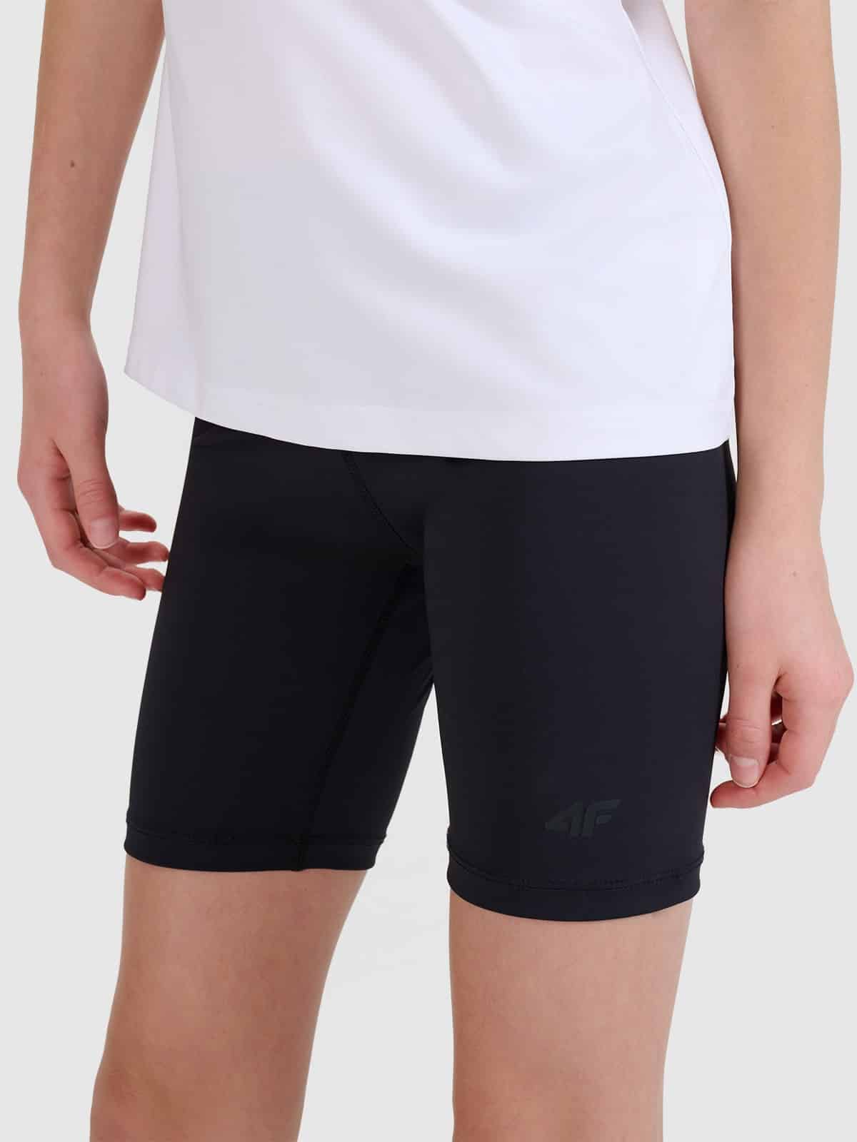 4F SHORT TIGHTS FNK, DEEP BLACK/041