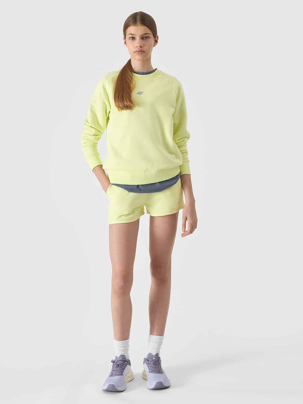 4F SHORTS CAS, LEMON