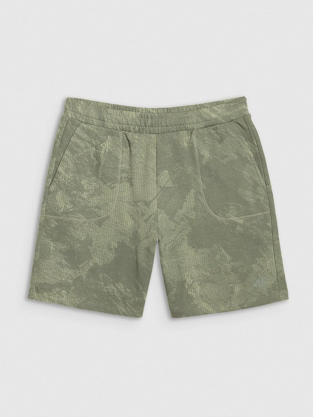 4F SHORTS CAS, OLIVE ALLOVER