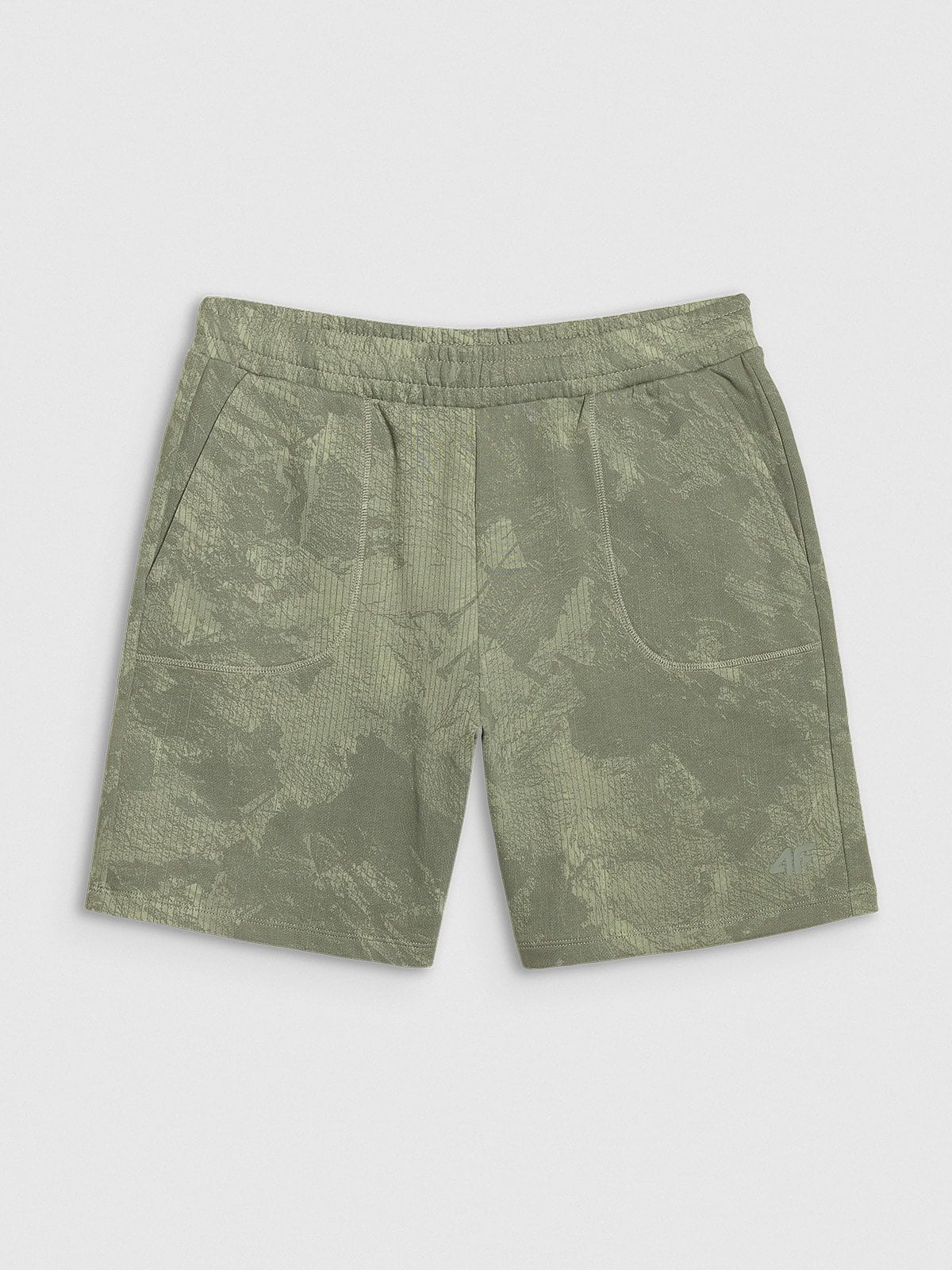 4F SHORTS CAS, OLIVE ALLOVER