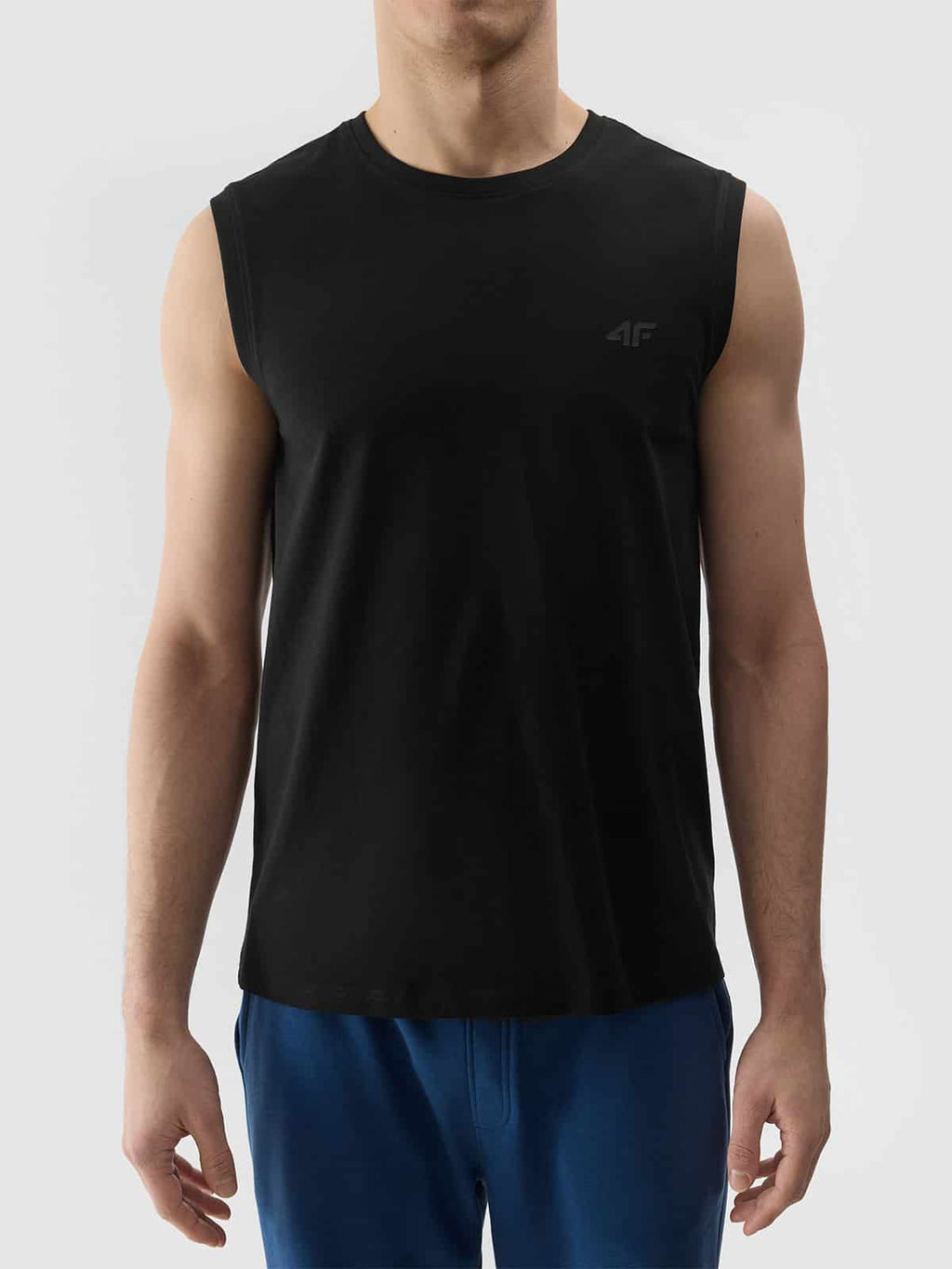 4F SLEEVELESS, DEEP BLACK/075