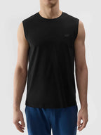 4F SLEEVELESS, DEEP BLACK/075