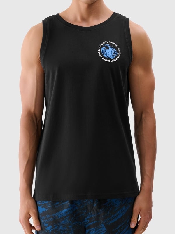 4F SLEEVELESS, DEEP BLACK/122