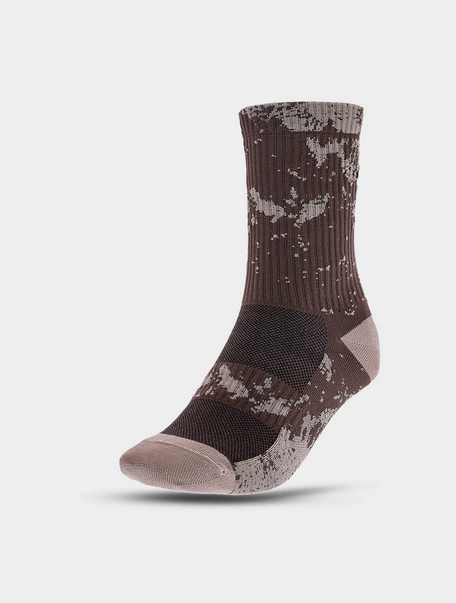 4F SOCKS FNK, BROWN ALLOVER