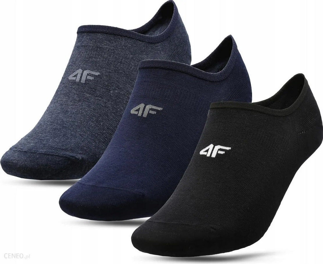 4F SOCKS, NAVY MELANGE+NAVY+BLACK