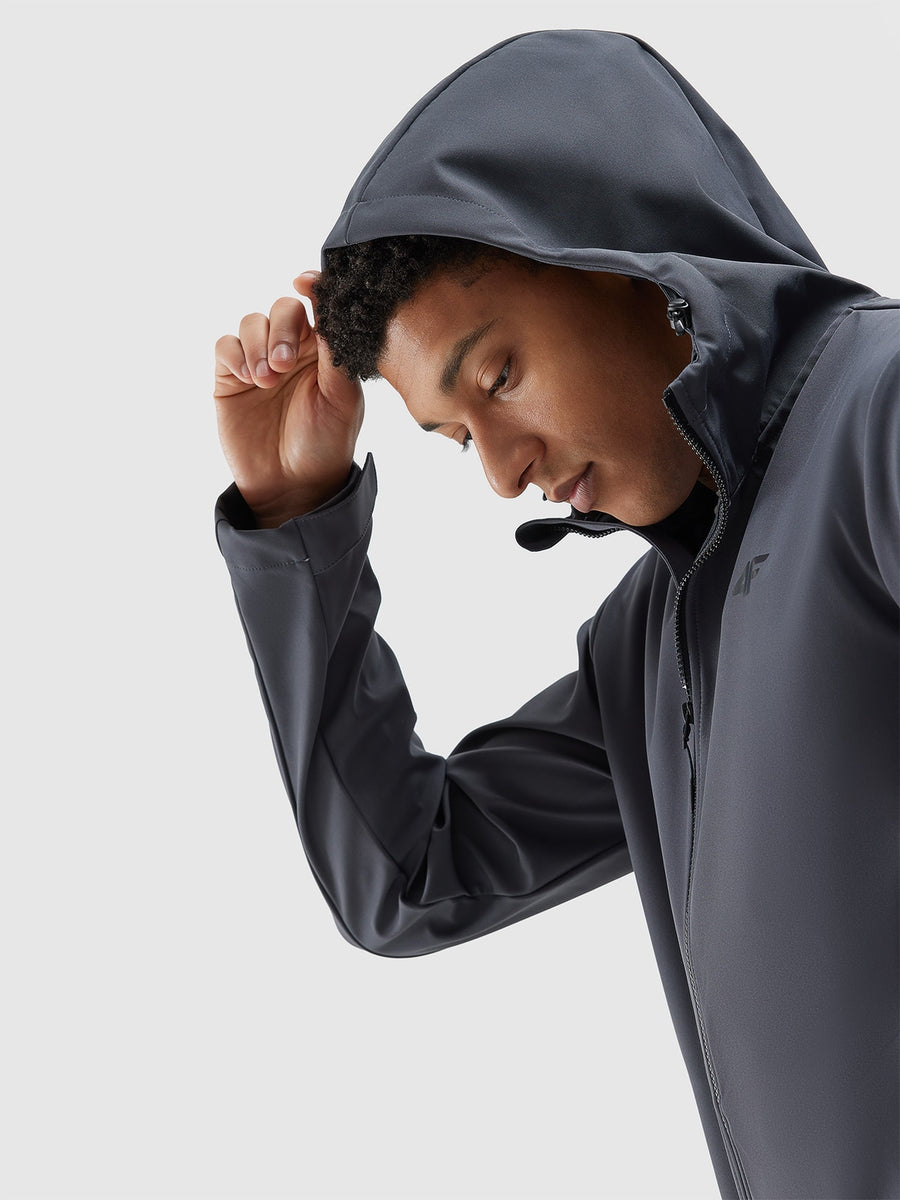 4F SOFTSHELL JACKET, ANTHRACITE/22s