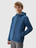 4F SOFTSHELL JACKET, BLUE kids