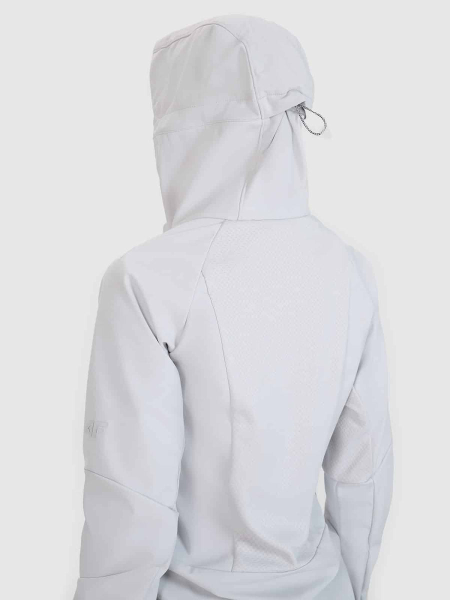 4F SOFTSHELL JACKET, COLD LIGHT GREY