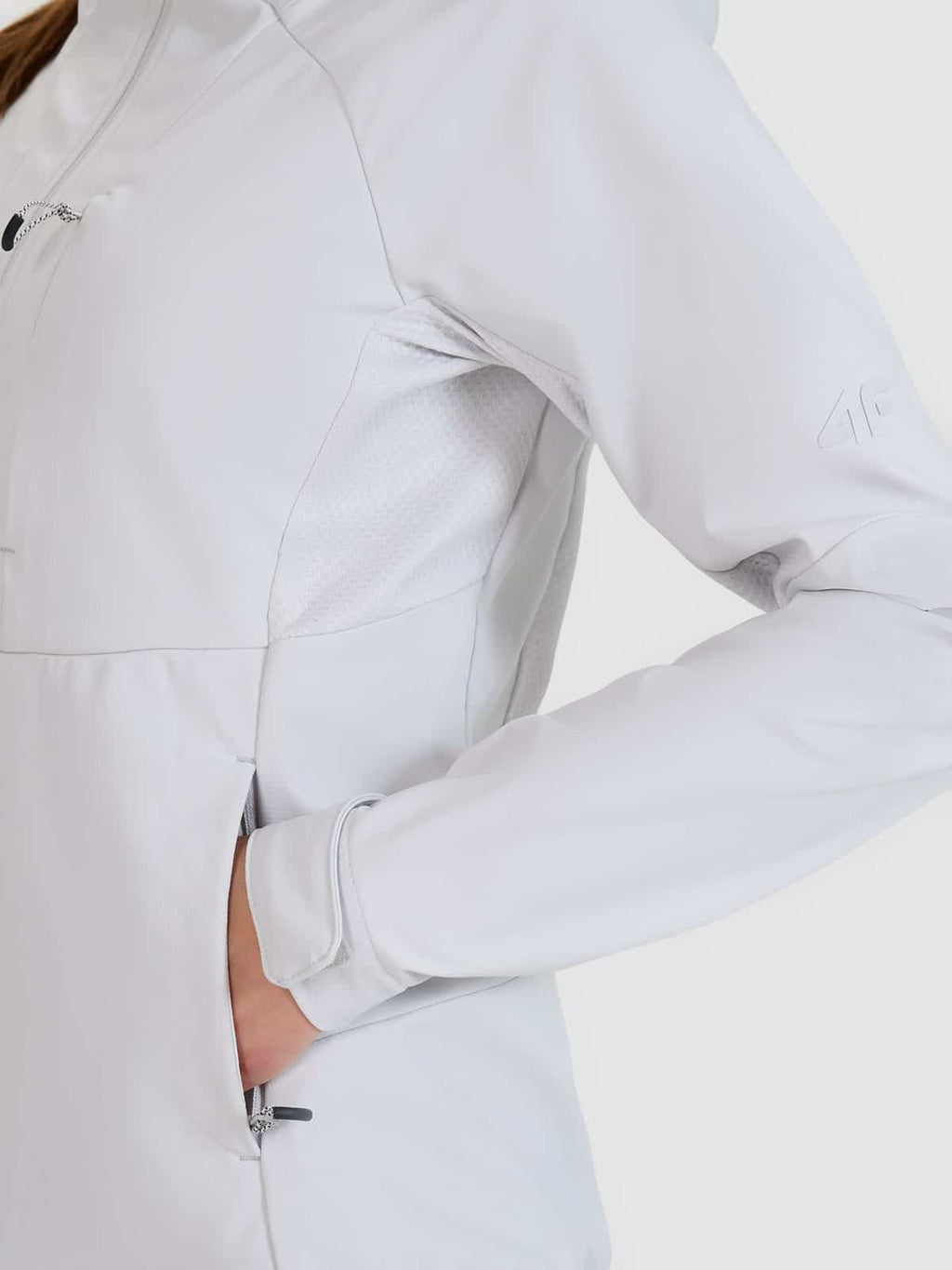 4F SOFTSHELL JACKET, COLD LIGHT GREY