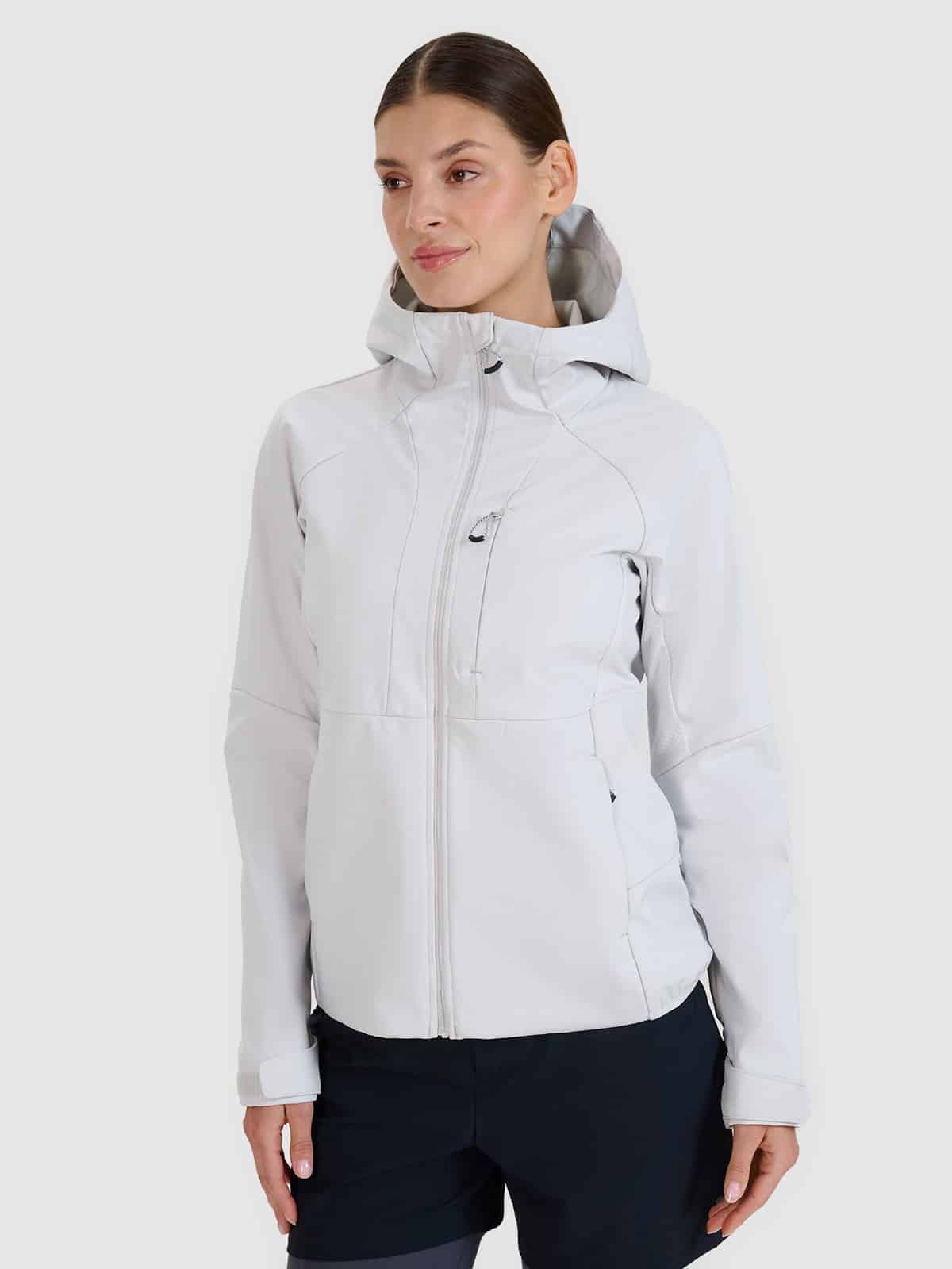 4F SOFTSHELL JACKET, COLD LIGHT GREY