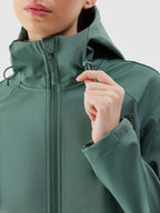 4F SOFTSHELL JACKET, DARK GREEN