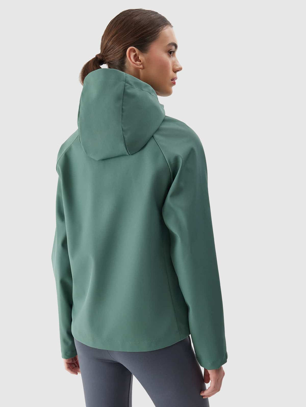 4F SOFTSHELL JACKET, DARK GREEN