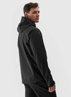 4F SOFTSHELL JACKET, DEEP BLACK
