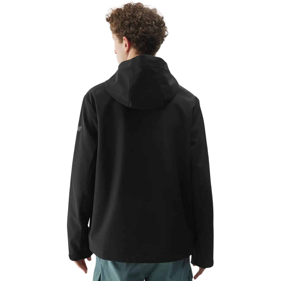 4F SOFTSHELL JACKET, DEEP BLACK