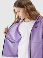 4F SOFTSHELL JACKET, LIGHT VIOLET kids