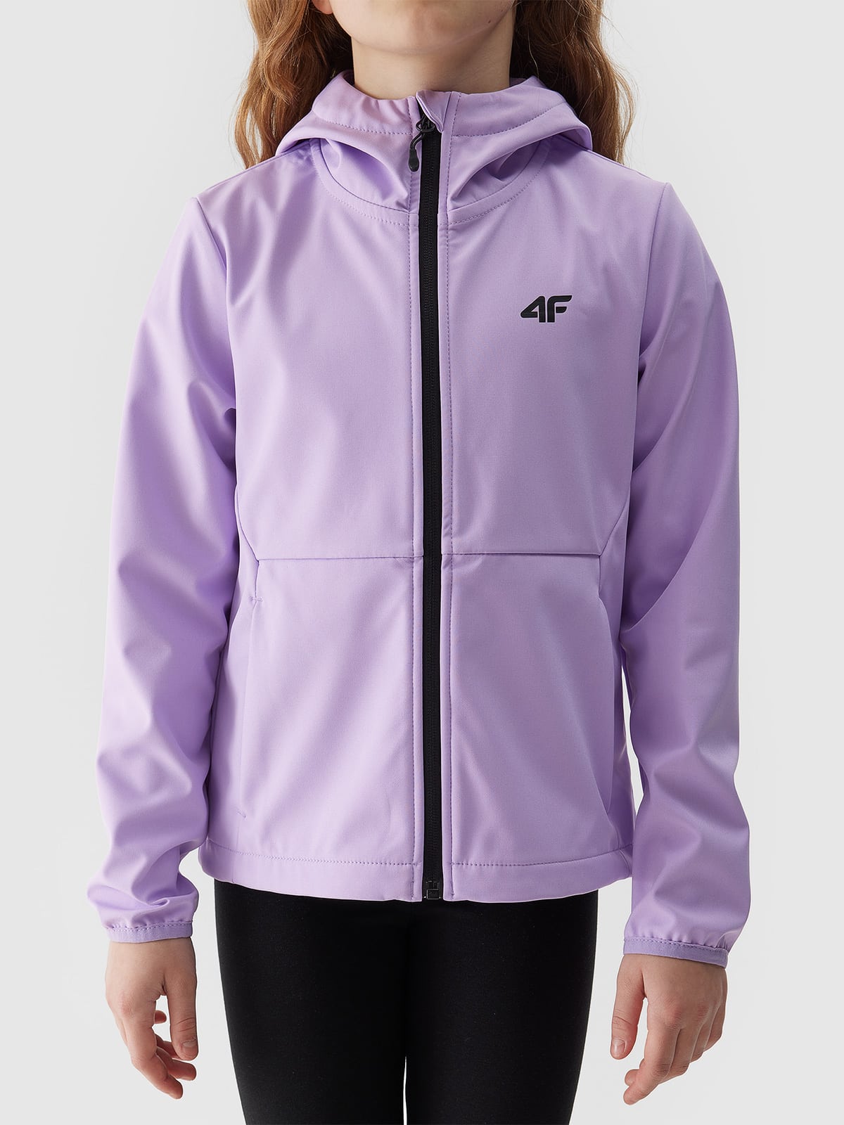 4F SOFTSHELL JACKET, LIGHT VIOLET kids
