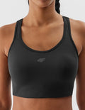 4F SPORT BRA, DEEP BLACK_20s