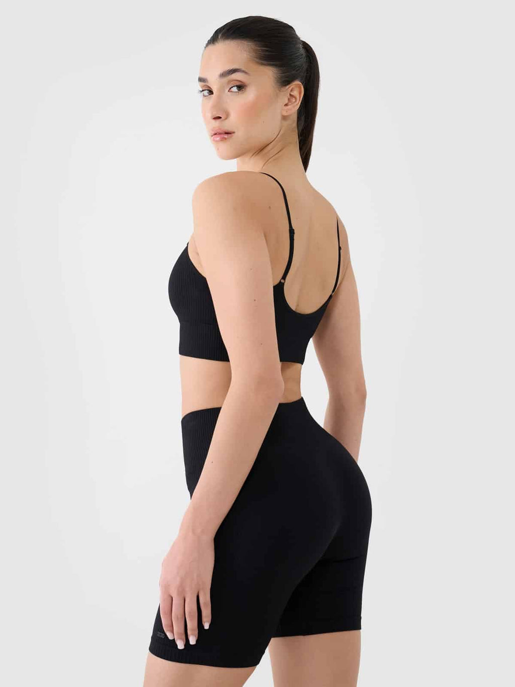 4F SPORT BRA, DEEP BLACK/151