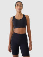4F SPORT BRA, DEEP BLACK/164